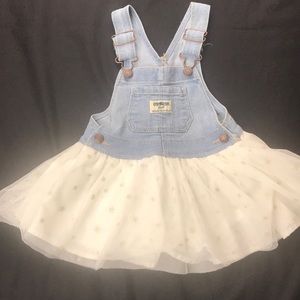 Osh Kosh B’ Gosh Denim Overall Star TuTu Dress